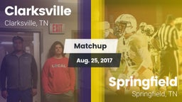 Matchup: Clarksville High vs. Springfield  2017