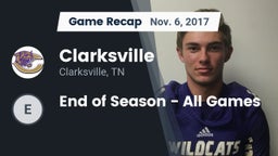 Recap: Clarksville  vs. End of Season - All Games 2017