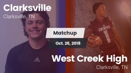 Matchup: Clarksville High vs. West Creek High 2018