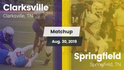 Matchup: Clarksville High vs. Springfield  2019