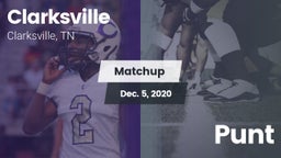 Matchup: Clarksville High vs. Punt 2020