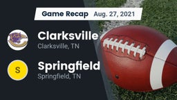 Recap: Clarksville  vs. Springfield  2021