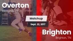Matchup: Overton  vs. Brighton  2017