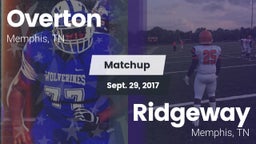 Matchup: Overton  vs. Ridgeway  2017