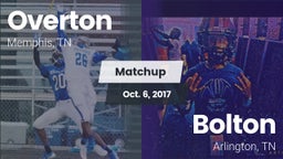 Matchup: Overton  vs. Bolton  2017