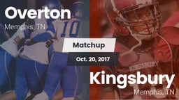 Matchup: Overton  vs. Kingsbury  2017