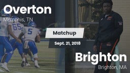 Matchup: Overton  vs. Brighton  2018