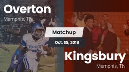 Matchup: Overton  vs. Kingsbury  2018