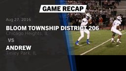 Recap: Bloom Township  District 206 vs. Andrew  2016