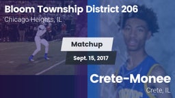 Matchup: Bloom  vs. Crete-Monee  2017