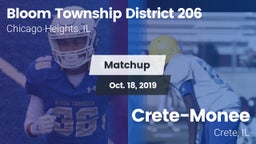 Matchup: Bloom  vs. Crete-Monee  2019