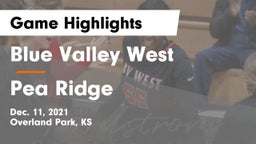 Blue Valley West  vs Pea Ridge  Game Highlights - Dec. 11, 2021