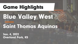 Blue Valley West  vs Saint Thomas Aquinas  Game Highlights - Jan. 4, 2022