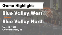 Blue Valley West  vs Blue Valley North  Game Highlights - Jan. 11, 2022