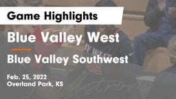 Blue Valley West  vs Blue Valley Southwest  Game Highlights - Feb. 25, 2022