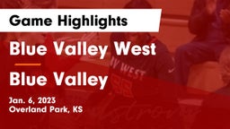 Blue Valley West  vs Blue Valley  Game Highlights - Jan. 6, 2023