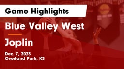 Blue Valley West  vs Joplin  Game Highlights - Dec. 7, 2023