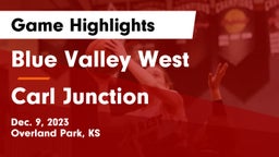 Blue Valley West  vs Carl Junction  Game Highlights - Dec. 9, 2023
