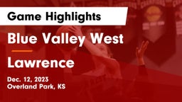 Blue Valley West  vs Lawrence Game Highlights - Dec. 12, 2023