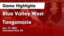 Blue Valley West  vs Tonganoxie Game Highlights - Jan. 19, 2024