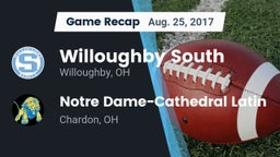 Recap: Willoughby South  vs. Notre Dame-Cathedral Latin  2017