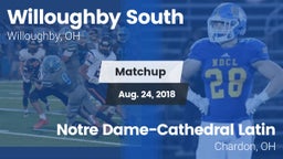 Matchup: Willoughby South vs. Notre Dame-Cathedral Latin  2018