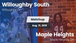 Matchup: Willoughby South vs. Maple Heights  2018