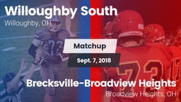 Matchup: Willoughby South vs. Brecksville-Broadview Heights  2018