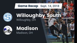 Recap: Willoughby South  vs. Madison  2018