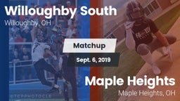 Matchup: Willoughby South vs. Maple Heights  2019