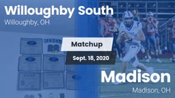 Matchup: Willoughby South vs. Madison  2020