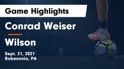 Conrad Weiser  vs Wilson  Game Highlights - Sept. 21, 2021