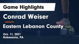 Conrad Weiser  vs Eastern Lebanon County  Game Highlights - Oct. 11, 2021