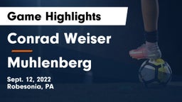 Conrad Weiser  vs Muhlenberg  Game Highlights - Sept. 12, 2022