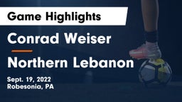 Conrad Weiser  vs Northern Lebanon  Game Highlights - Sept. 19, 2022