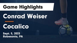 Conrad Weiser  vs Cocalico  Game Highlights - Sept. 5, 2023