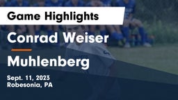 Conrad Weiser  vs Muhlenberg  Game Highlights - Sept. 11, 2023