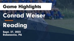 Conrad Weiser  vs Reading  Game Highlights - Sept. 27, 2023