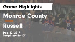 Monroe County  vs Russell  Game Highlights - Dec. 12, 2017