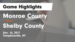 Monroe County  vs Shelby County  Game Highlights - Dec. 16, 2017