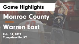 Monroe County  vs Warren East  Game Highlights - Feb. 14, 2019