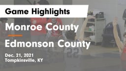 Monroe County  vs Edmonson County  Game Highlights - Dec. 21, 2021