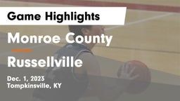 Monroe County  vs Russellville  Game Highlights - Dec. 1, 2023