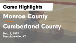 Monroe County  vs Cumberland County  Game Highlights - Dec. 8, 2023
