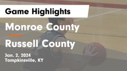 Monroe County  vs Russell County  Game Highlights - Jan. 2, 2024