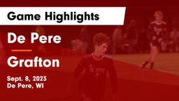 De Pere  vs Grafton  Game Highlights - Sept. 8, 2023