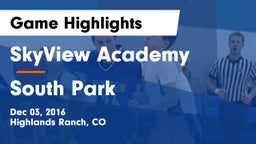 SkyView Academy  vs South Park Game Highlights - Dec 03, 2016