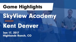 SkyView Academy  vs Kent Denver  Game Highlights - Jan 17, 2017