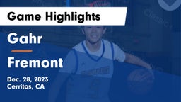 Gahr  vs Fremont Game Highlights - Dec. 28, 2023