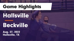 Hallsville  vs Beckville  Game Highlights - Aug. 27, 2022